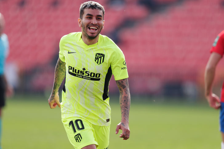 Mshambuliaji wa Atletico Madrid Angel Correa Mshambuliaji wa Atletico Madrid Angel Correa