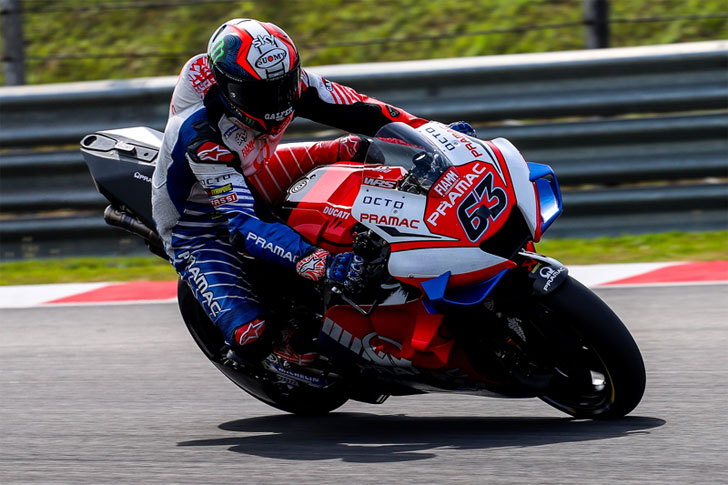 Mwendeshaji wa Lenovo Ducati, Francesco Bagnaia Mwendeshaji wa Lenovo Ducati, Francesco Bagnaia