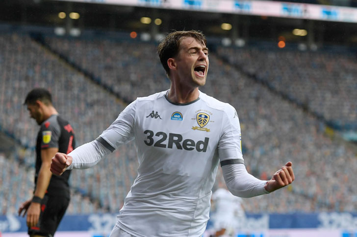 Mshambuliaji wa Leeds United Patrick Bamford Mshambuliaji wa Leeds United Patrick Bamford