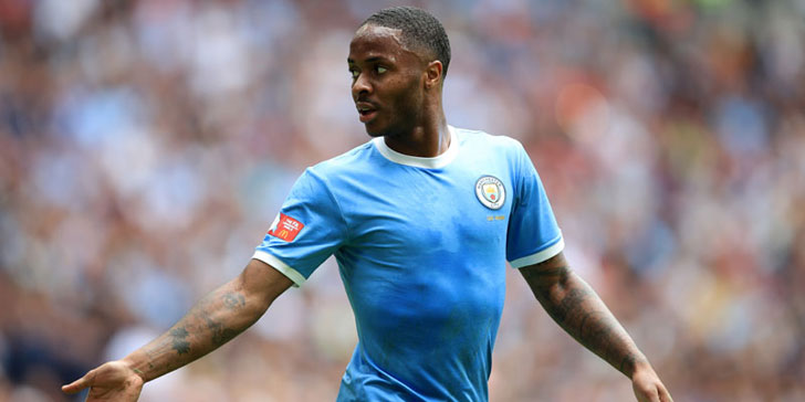 Kiungo wa Manchester City Raheem Sterling Kiungo wa Manchester City Raheem Sterling