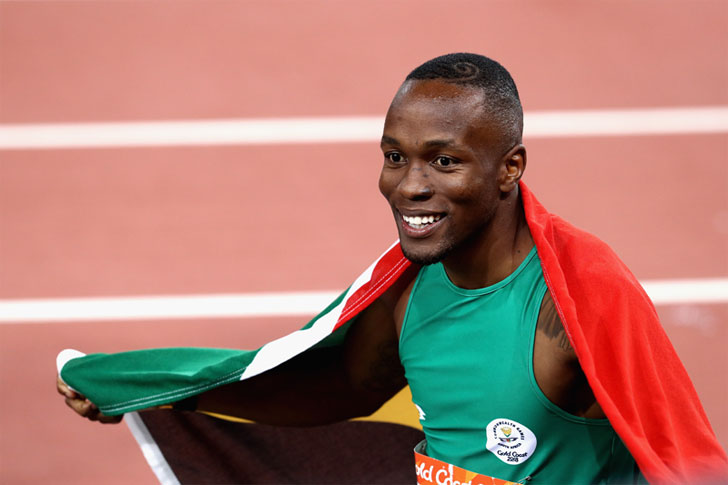 Mwanariadha wa Afrika Kusini Akani Simbine Mwanariadha wa Afrika Kusini Akani Simbine